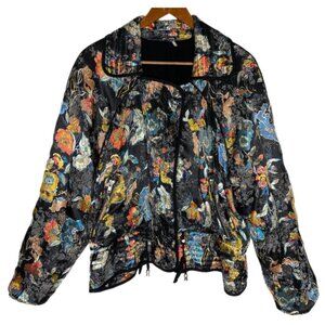 RARE Free People Floral Jacquard Jacket Size L